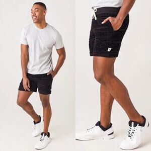 NWT Chubbies The Crop Circles Black Lounge Shorts 5.5in Size Medium